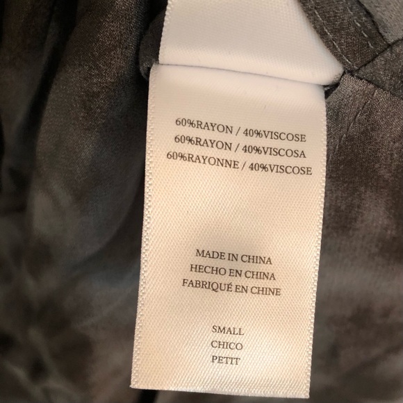 RAILS Hillary Crossover Blouse Black & Gray Slate Tie Dye - Picture 13 of 13